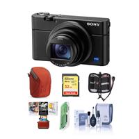 

Sony Cyber-shot DSC-RX100 VI Digital Camera with 24-200mm F2.8-F4.5 ZEISS T* Zoom Lens - Bundle With 32GB SDHC U3 Card, Camera Case, Memory Wallet, Card Reader, Mac Software Package