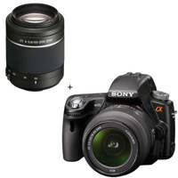 Sony Alpha DSLR A580 Digital Camera with 18 55mm Lens Sony DT 55 200mm f4 56 Lens