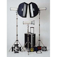 JTL TL 1500 Studio Travel Kit  Three Versalight Strobe Outfit with Softboxes