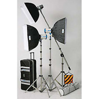 JTL TL 760 Versalight D Kit  with 2 Versalight D 300 amp 1 J 160 Monolights  Stands  Softboxes amp Cases