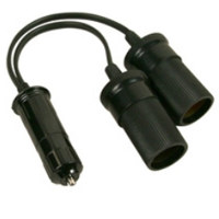 Kendrick Dual Plug  Connects Heater Controller to Cigarette Lighter Plug  with 2 Auxiliary Outlets