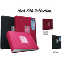 Kleer-Vu Photo / Memo Album, Tassel Leatherette Collection, Burgundy, Holds 200 4" x 6" Photos, 2 Per Page.