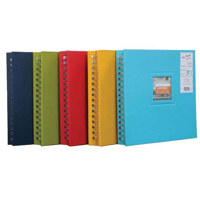 Kleer-Vu Photo / Memo Album, Spiral Saype Collection, Gold, Holds 160 4" x 6" Photos, 2 Per Page.