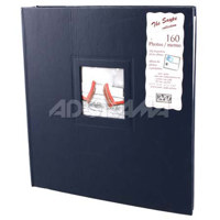 Kleer-Vu Photo / Memo Album, Spiral Saype Collection, Green, Holds 160 4" x 6" Photos, 2 Per Page.