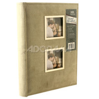 Kleer-Vu Photo   Memo Album  Double Window Collection  Light Green  Holds 300 4&quot x 6&quot Photos  3 Per Page.