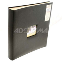 Kleer-Vu Photo / Memo Album, Heavy Bonded Leather Collection, Brown, Holds 500 4" x 6" Photos, 5 Per Page.