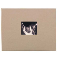 Kolo Newport  Post Bound Scrapbook Inkjet Page Album  8.5&quot x 11&quot (Camel Cover - Soft White Pages)