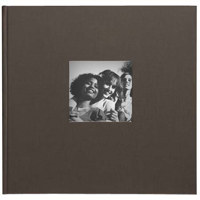 Kolo Cortina, 8&frac12;" x 8&frac12;" Picture Album, Ivory & Camel Covers with Soft White Pages, Holds 60 4" x 6" Photos, 2 Per Page.