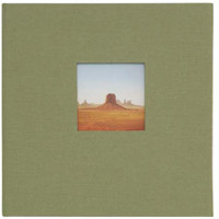 Kolo Catalina  6 Ring 8&quot x 9&quot Picture Album  Sage Covers with Soft White Pages  Holds 200 4&quot x 6&quot Photos  2 Per Page.