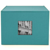 Kolo Havana, Medium Photo Storage Box, 5&frac12;" h x 7&frac12;" w x 9n" l, (Chocolate)