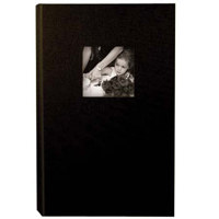Kolo Hudson  12&frac14&quot x 8&quot Bookbound Picture Album  Black Covers with Soft White Pages  Holds 300 4&quot x 6&quot Photos  3 Per Page.
