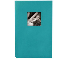 Kolo Hudson, 12&frac14;" x 8" Bookbound Picture Album, Platinum Covers with Soft White Pages, Holds 300 4" x 6" Photos, 3 Per Page.