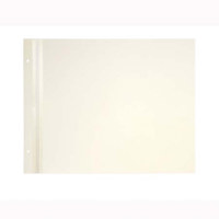 Kolo Series B Cloth-hinged 11" x 14" Refill Pages, Black, Pack of 10.
