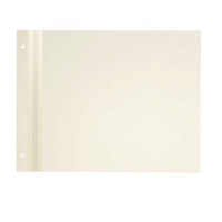 Kolo Series A Cloth-Hinged 8&frac12&quot x 11&quot Refill Pages  Soft White  Pack of 10.