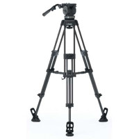 Libec LS 60M2A Two Stage Aluminum Tripod System with T98 Aluminum Tripod H60 Fluid Head PH 7 Pan Arm MS 2 Spreader SC 9 Case Supports 28 lbs