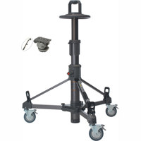 Libec LS 60PDB Outside Pedestal System H60 Fluid Head with PH 7 Extendable Pan Handle DL 8 Dolly 4 Ball Leveler