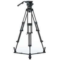 Libec LS 702A Professional Tripod System with T98 Aluminum Tripod H70 Fluid Head PH 7 Pan Arm SP 1 Spreader SC 9 Softcase Supports 33 lbs