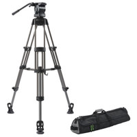 Libec RS 350 Professional Video Tripod Kit with RH35 Head RT30B Tripod Ground Spreader Soft Case Supports 20 lbs Max Height 65