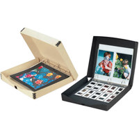 Light Impressions 3 Ring Archival True Core Binder Box Storage Album with 1.5&quot O Rings  12.25&quot x 13.25&quot  Black.