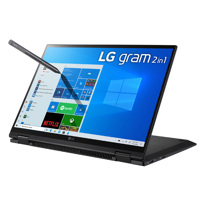 

LG Gram 14" 2-In-1 WUXGA Touchscreen Notebook Computer, Intel Core i7-1165G7 2.8GHz, 8GB RAM, 256GB SSD, Windows 10 Home, Free Upgrade to Windows 11, Black