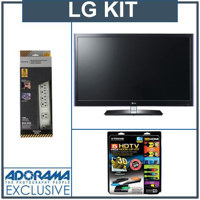 LG 47LW5600 47 inch Class 3D LED LCD TV Full HD 1080p Resolution Bundle with LG AG F216 Cinema 3D Glasses Family Pack 6 Pairs