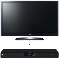 LG 55LV5500 55 inch Class LED LCD TV Full HD 1080p with Accessory Kit 2 HDMI Cables 1 RGB Cable 1 Audio Cable Plasma LCD Cleaning Kit