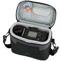 Lowepro Apex 100 All Weather Shoulder Bag for Compact Digital Cameras or Digital SLRs, Single Compartment Design, Arctic Blue / Black