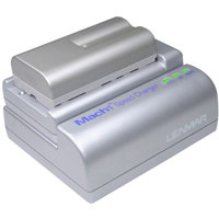 Lenmar Mach 1 Universal Alpha Speed Charger for Lithium-Ion Batteries, 3.6 to 7.4v, Compatible with 110-240 Volt AC & 12 Volt DC.