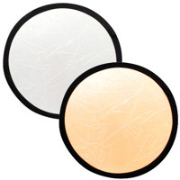 Lastolite 20&quot Circular Collapsable Disc Reflector  Gold   White