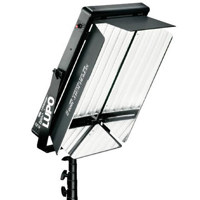 Lupo 201 Striplight 2000 4 x 55 Watt Fluorescent Light with Local Dimmer Barndoors and Yoke Complete with 4 x 5400K Lamps