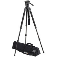 Miller Compass 12 Solo DV 2 Stage Alloy Tripod Illuminated Bubble Level 22 lb Payload Capacity Max Height 70