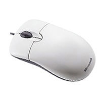 Microsoft Basic Optical Mouse with Software  PS 2 &amp USB  White