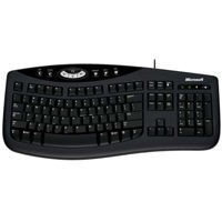 Microsoft Ergonomic Comfort Curve Keyboard 2000 for Windows  with USB Interface  Black.