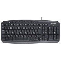 Microsoft Ergonomic Comfort Curve Keyboard 2000 for Windows, with USB Interface, Black.