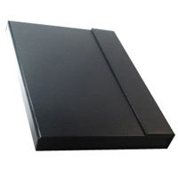 Moab Chinle Economy Print Folio, 13" x 19" x 1/2", Black Linen Textured Fabric, Velcro Enclosure