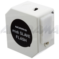 Morris Midi DC Slave Flash  Guide Number 56 with ISO 100 in Feet  White.
