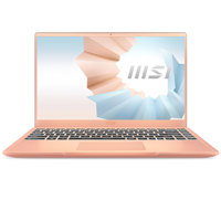 

MSI Modern 14 B11SB-290 14" Full HD Notebook Computer, Intel Core i7-1165G7 2.8GHz, 16GB RAM, 512GB SSD, NVIDIA GeForce MX450 2GB, Windows 10 Home, Free Upgrade to Windows 11, Beige Mousse