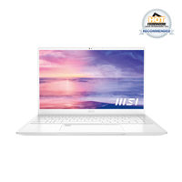 

MSI Prestige 14 EVO A11M-288 14" Full HD Notebook Computer, Intel Core i5-1135G7 0.9GHz, 16GB RAM, 512GB SSD, Windows 10 Home, Free Upgrade to Windows 11, Pure White