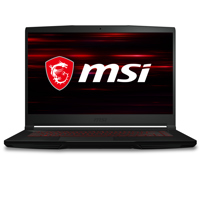 

MSI GF63 Thin 11UD-260 15.6" Full HD 144Hz Gaming Notebook Computer, Intel Core i7-11800H 2.3GHz, 16GB RAM, 512GB SSD, NVIDIA GeForce RTX 3050 Ti 4GB, Windows 11, Black