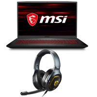 

MSI GF75 Thin 10SCXR-617 17.3" Full HD 120Hz Gaming Notebook Computer, Intel Core i5-10300H 2.5GHz, 8GB RAM, 512GB SSD, NVIDIA GeForce GTX 1650 4GB, Windows 10 Home, Free Upgrade to Windows 11, Aluminum Black