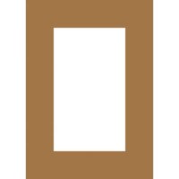 Milburn Single White Core 16x20" Mat for 11x14" Print - Sunset Clay Orange with a Beveled White Accent around Window.