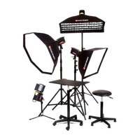 Norman ML Kit 3R  Four Monolight Deluxe Travel Kit  with Pocket Wizard Receiver built into ML600 amp ML400