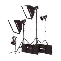 Norman ML Kit 2R  Four Monolight Deluxe Studio Portrait Kit  with Pocket Wizard Receiver built into ML600 amp ML400