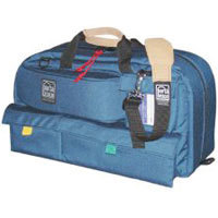 Porta Brace Traveler Camera Case, Compact Mini-DV Video Camcorder Gadget Bag for Panasonic AG-460, Blue