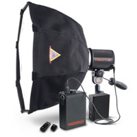 Photoflex StarFlash 650 Gemini OctoDome Kit with Two StarFlash 65Ows Monolights Two 3 OctoDome3s Flashfire Kit Large Case with Wheels