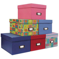 Pioneer Photo CD & DVD Storage Box with Solid Color Exterior, Holds 21 CDs & 10 DVDs (Bright Green)