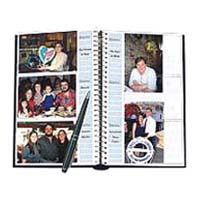 Pioneer Bi-Directional Spiral Bound Photo Album, Designer Series Purple Script Covers, Holds 300 4" x 6" Photos, 3 Per Page