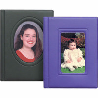 Collector's Gallery Classic Black Portrait Folder Frame, with Gold Foil Border Around Window, for a 5" x 7" Photo