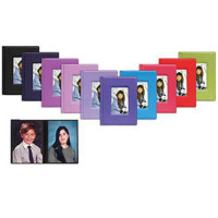 Pioneer Brag Book Series Bound Photo Album, Padded Blue Solid Color Covers with Built in Picture Frame, Holds 24 4" x 6" Photos, 1 Per Page.