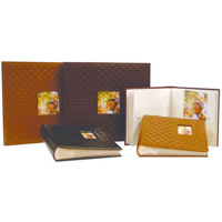 Pioneer Eco Ltd. Series Bound Photo Album, Designer Style Color Covers with Natural Brown Paper Pages, Holds 200 4" x 6" Photos, 2 Per Page.
